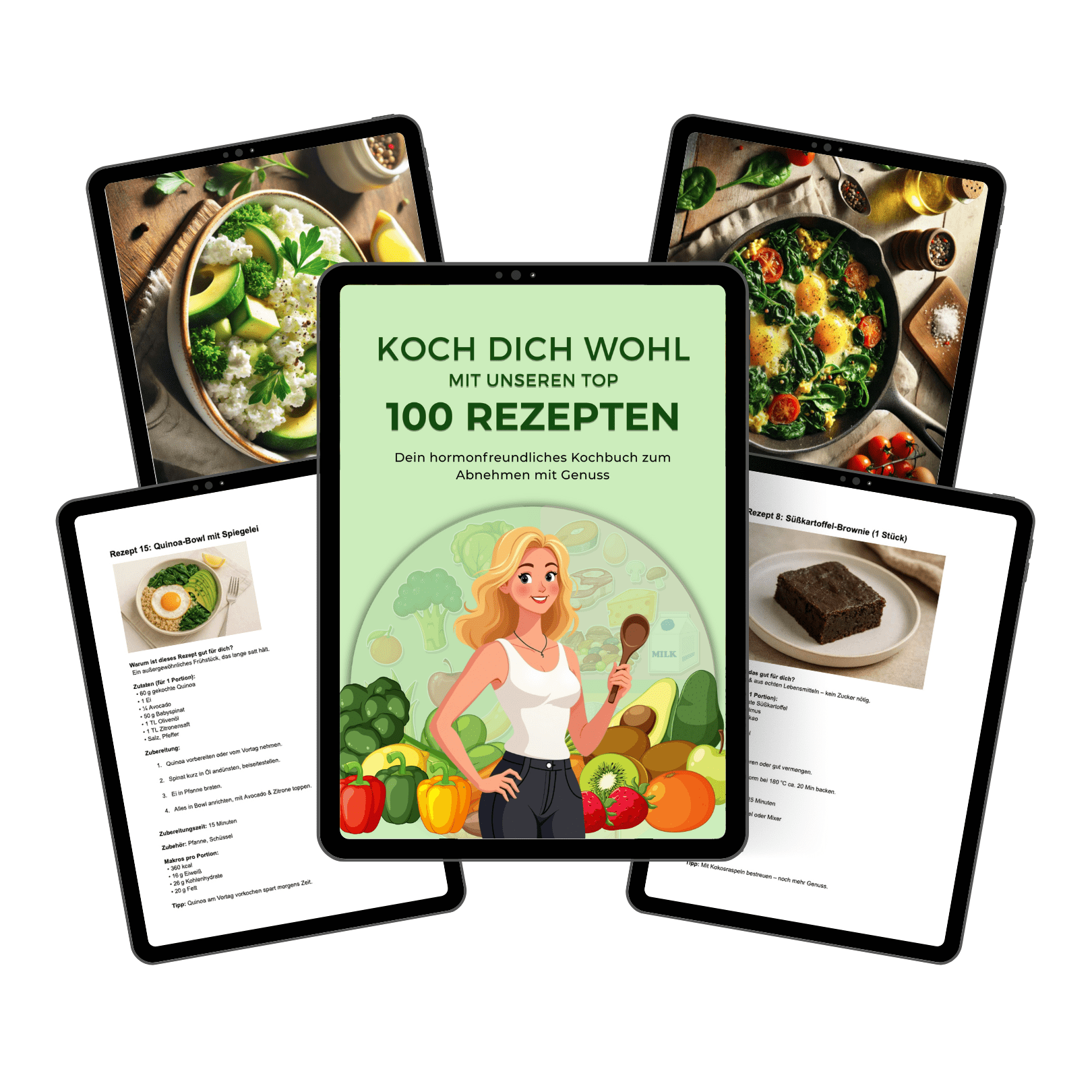Koch Dich Wohl - 100 Rezepte zum Abnehmen - Gesund mit System